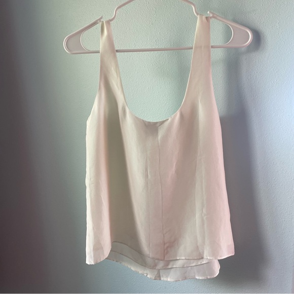 AYR silk scoop neck top blouse white size small - Picture 4 of 6